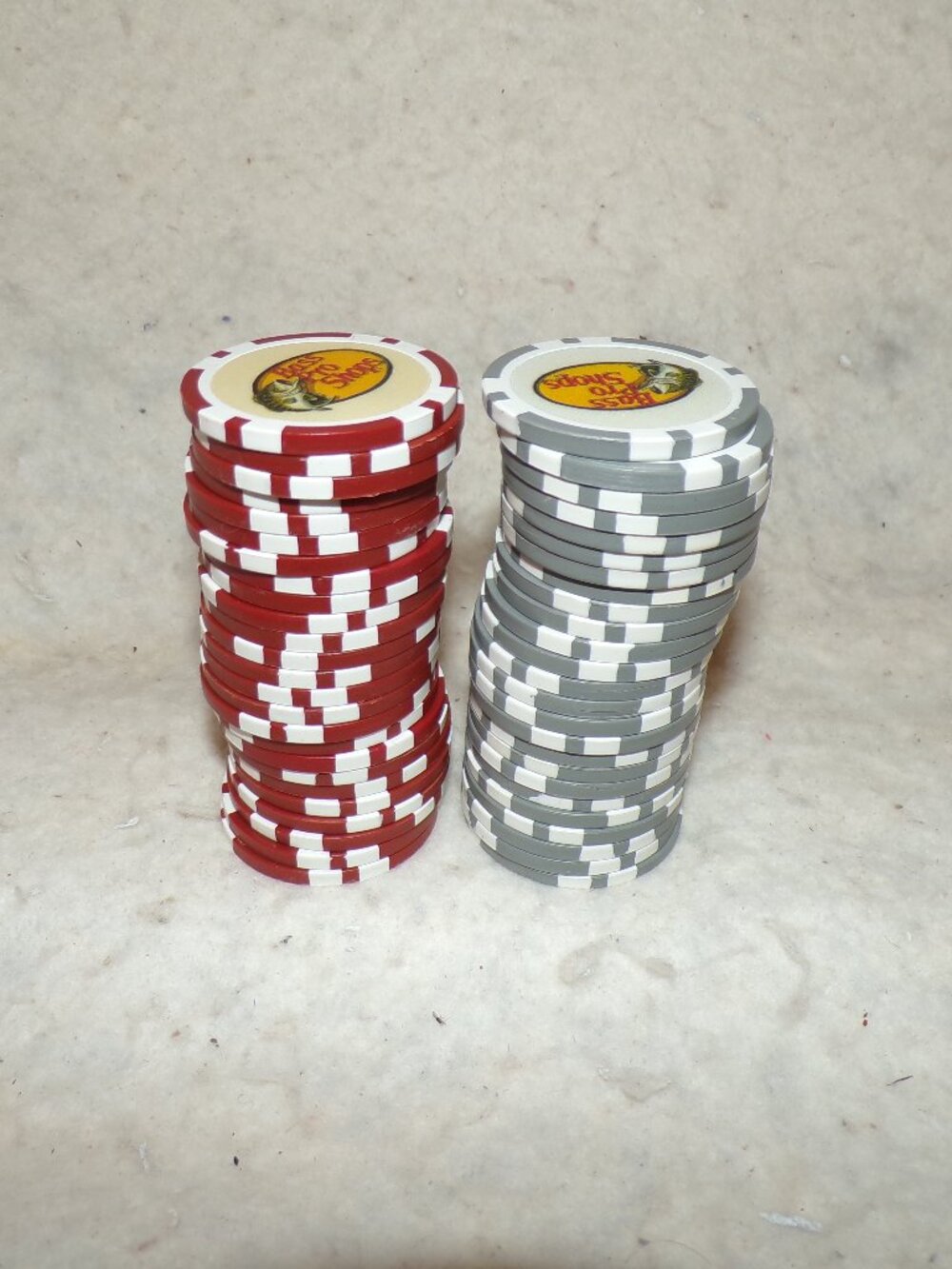 50 Bass Pro Shops Poker Chips 12 gram Golf Ball Marker chip